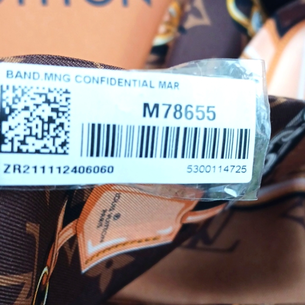 LOUIS VUITTON NEW MONOGRAM CONFIDENTIAL BANDEAU 100% Authentic - Picture 11 of 13